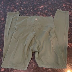 Lululemon Invigorate High-Rise Tight 25” green size 4